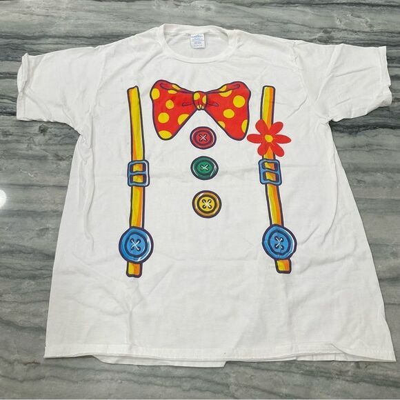 Halloween Bundle Clown Circus T-shirt's, Pom Pom headband and Derby Hat - Picture 4 of 9